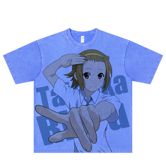 Camiseta de manga comprida Dandadan de algodão puro com estética fofa