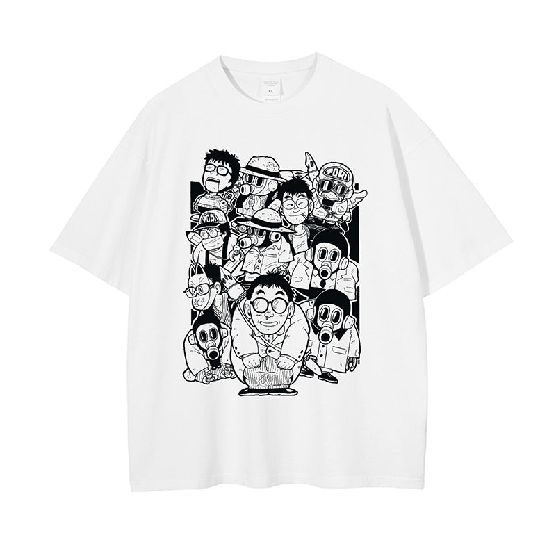 Puur katoenen Dandadan schattig esthetisch T-shirt met lange mouwen