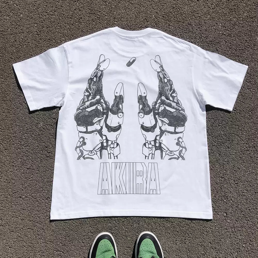 Pure Cotton Akira Anime Cyberpunk DTG Printed T-shirt