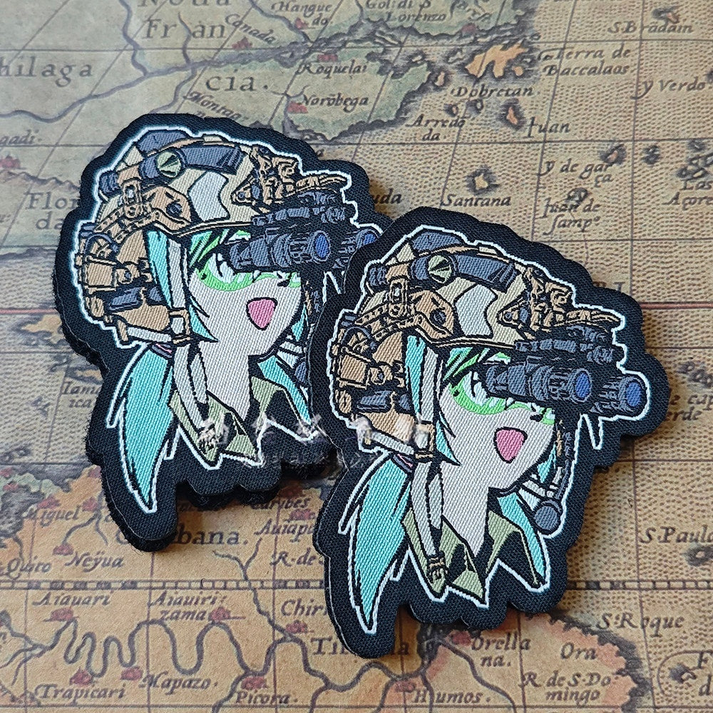 Écusson tactique de moralité pour groupe de filles d'anime