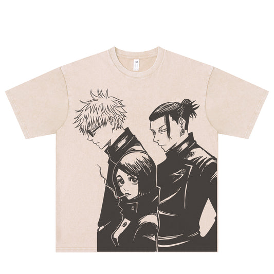 Pure Cotton Dandadan Söpö esteettinen pitkähihainen T-paita