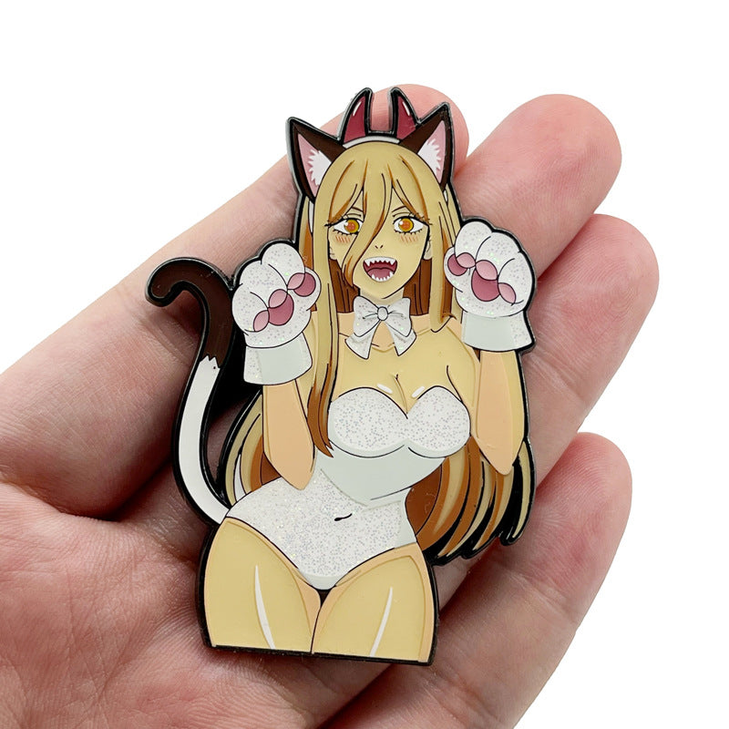 Chainsaw Man Power Metal Pin
