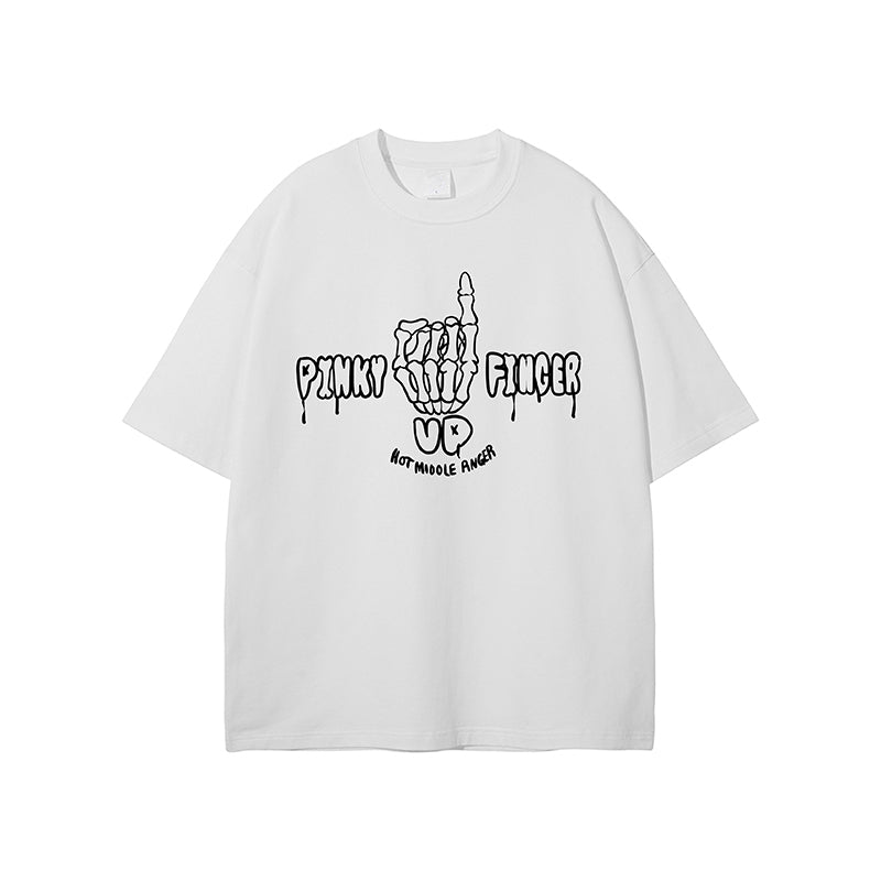 Pure Cotton Girls Band Cry Pinky Finger T-shirt