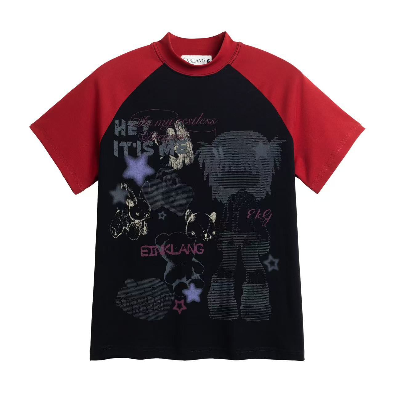 Camiseta de manga comprida Dandadan de algodão puro com estética fofa