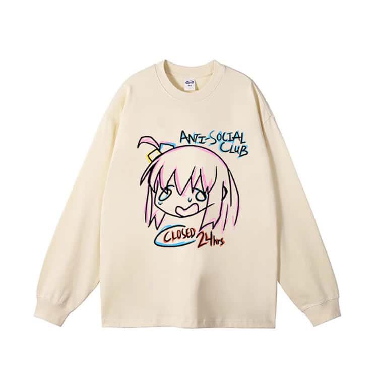 Pure Cotton Bocchi The Rock Gotou Hitori langærmet T-shirt