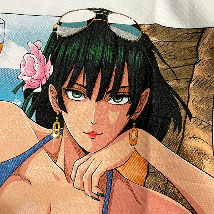 T-shirt imprimé recto verso One Punch Man Fubuki