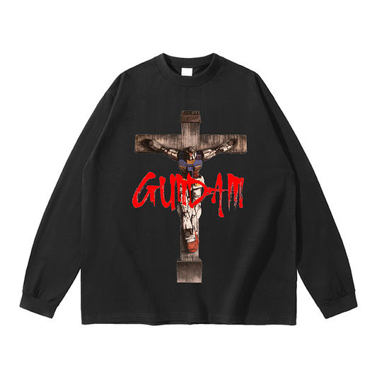 Pure Cotton Mobile Suit Gundam Classic Graphic T-shirt