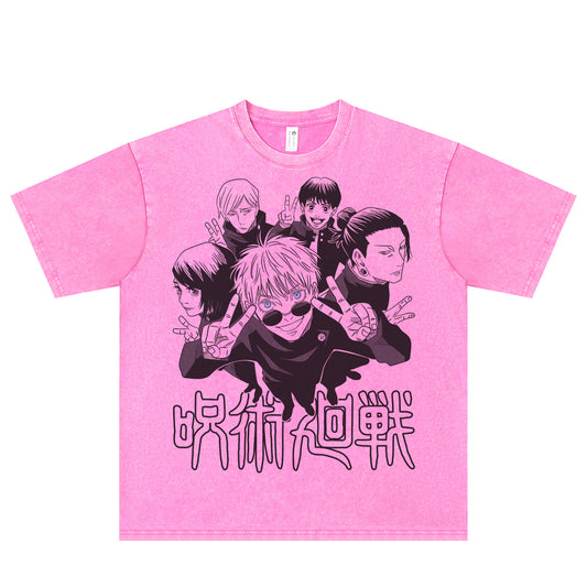 Pure Cotton Dandadan Söpö esteettinen pitkähihainen T-paita