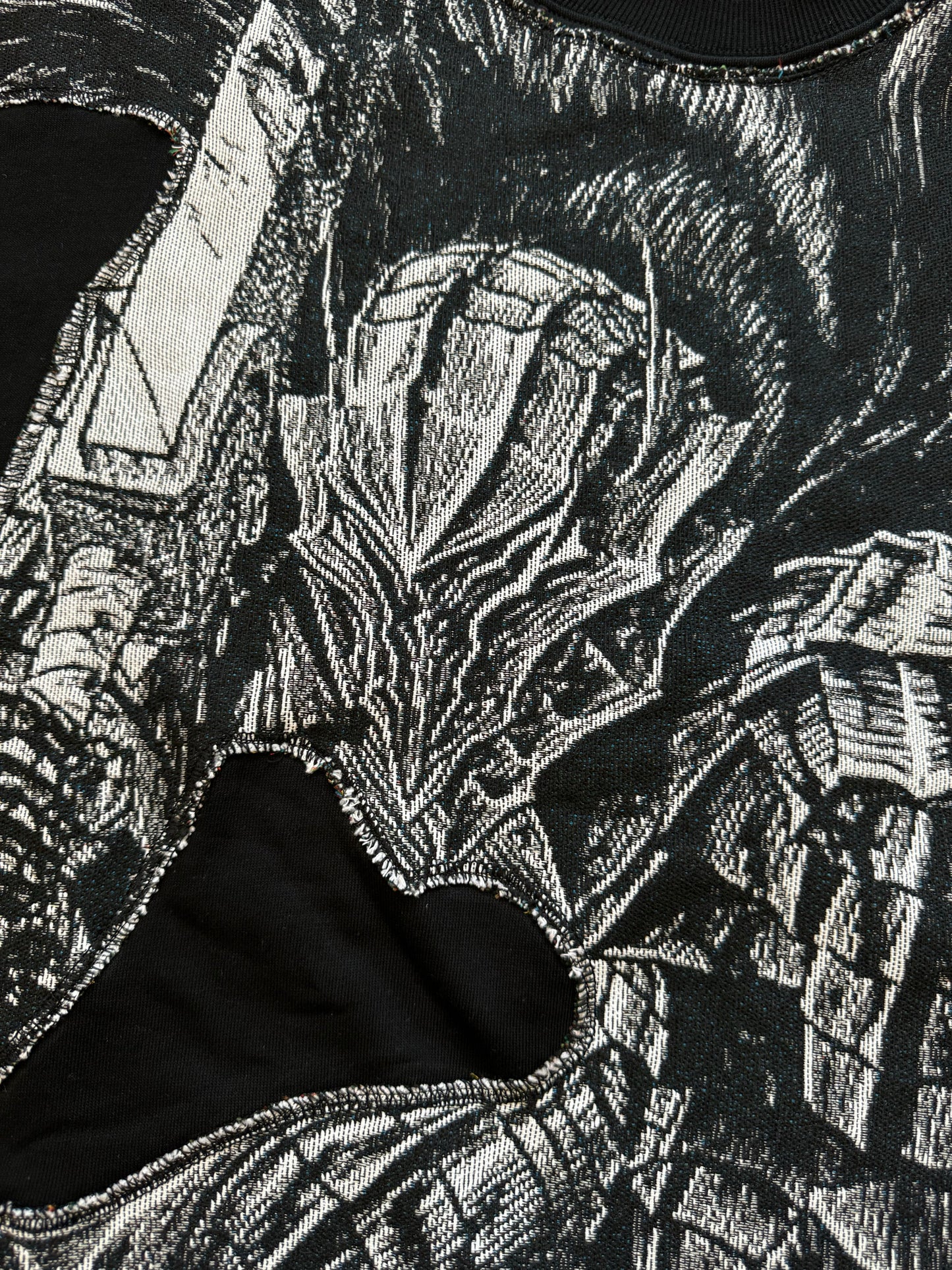 Sweat à capuche gothique à col en fourrure