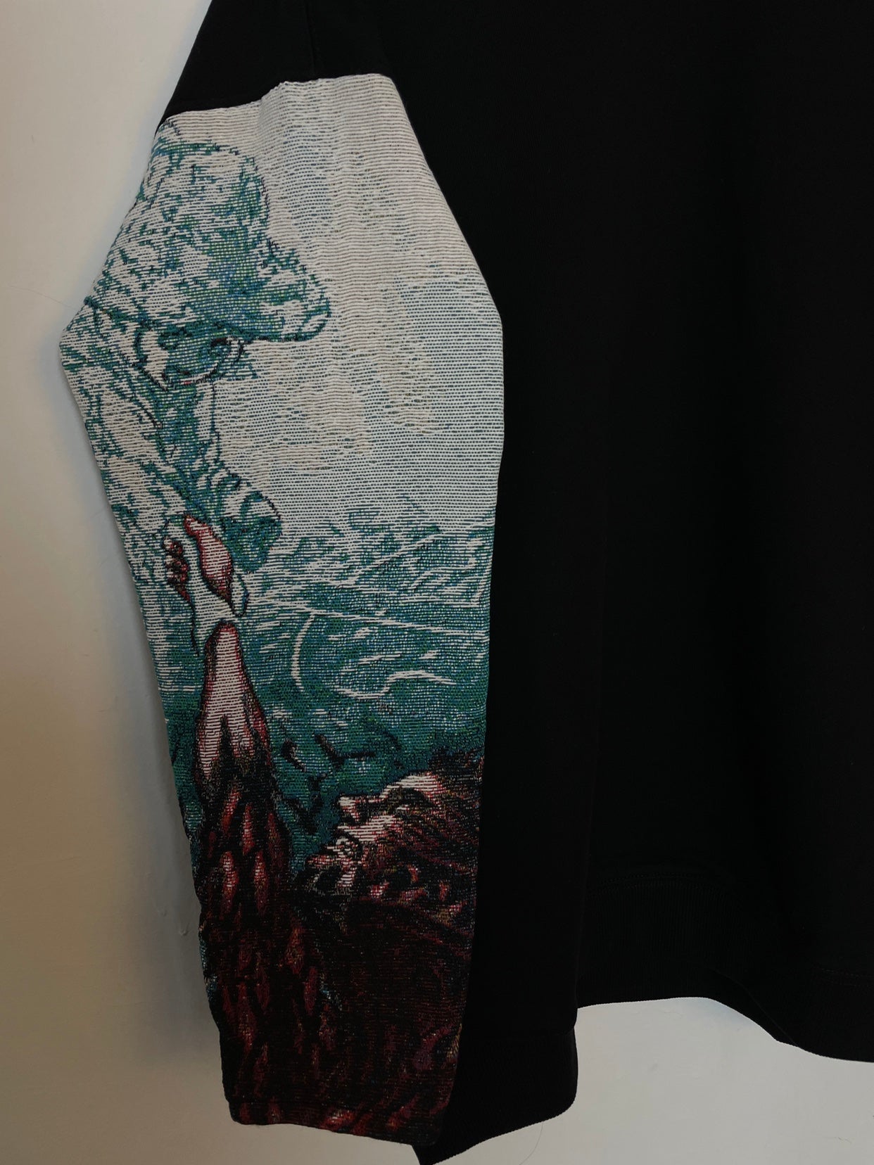 Sweat à capuche gothique à col en fourrure