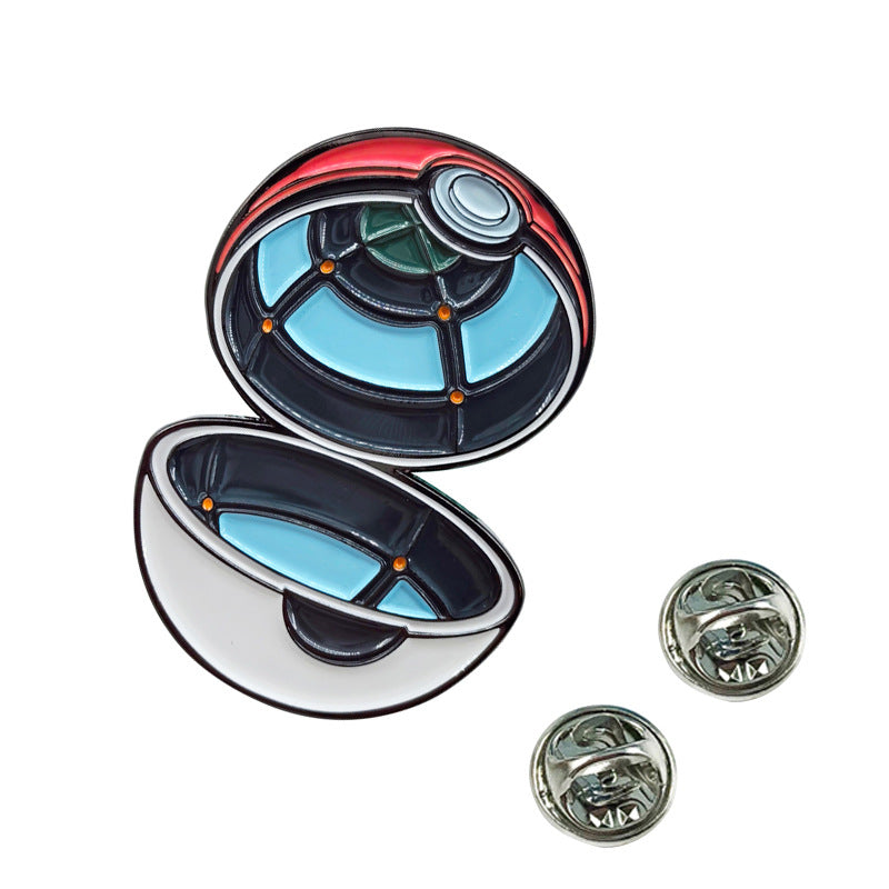 Classic Japanese Anime Spirit Beast Metal Pin Badge
