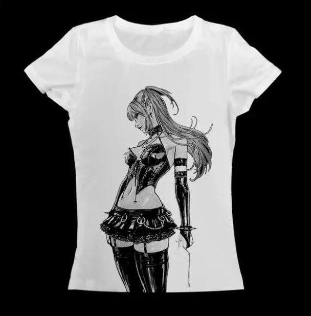Puur katoenen Dandadan schattig esthetisch T-shirt met lange mouwen