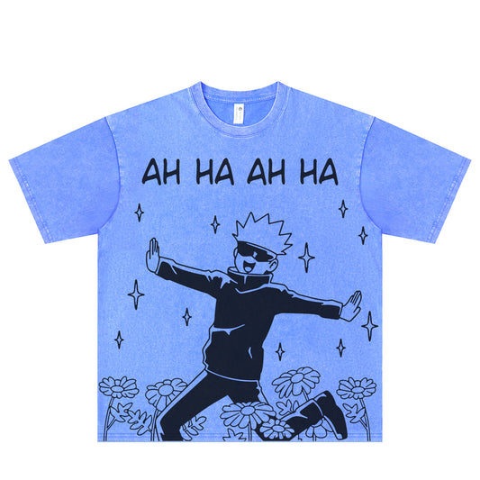 Pure Cotton Dandadan Söpö esteettinen pitkähihainen T-paita