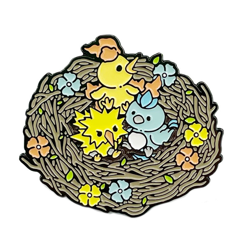 Classic Japanese Anime Spirit Beast Metal Pin Badge