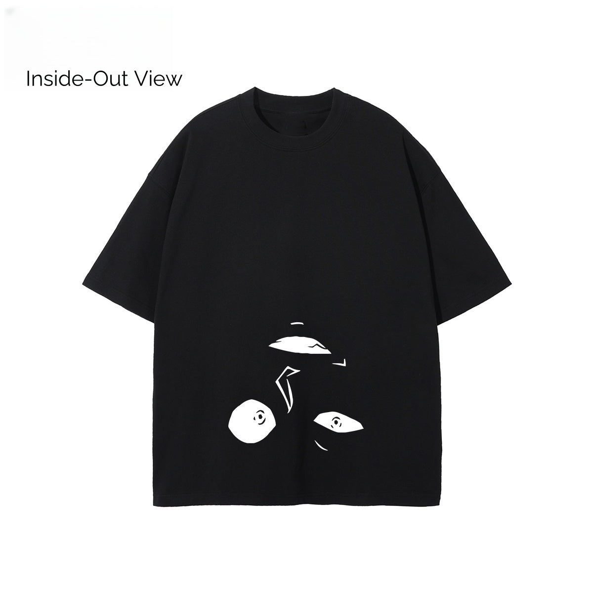 "Blame the Silhouette" T-shirt i ren bomuld