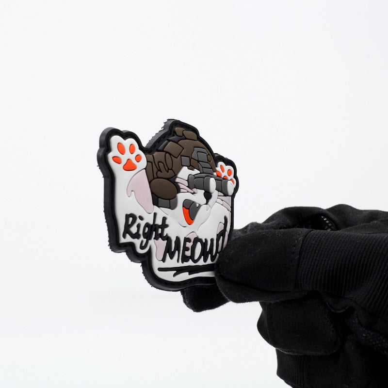 "Right Meow" Hook & Loop Tactical Morale Patch