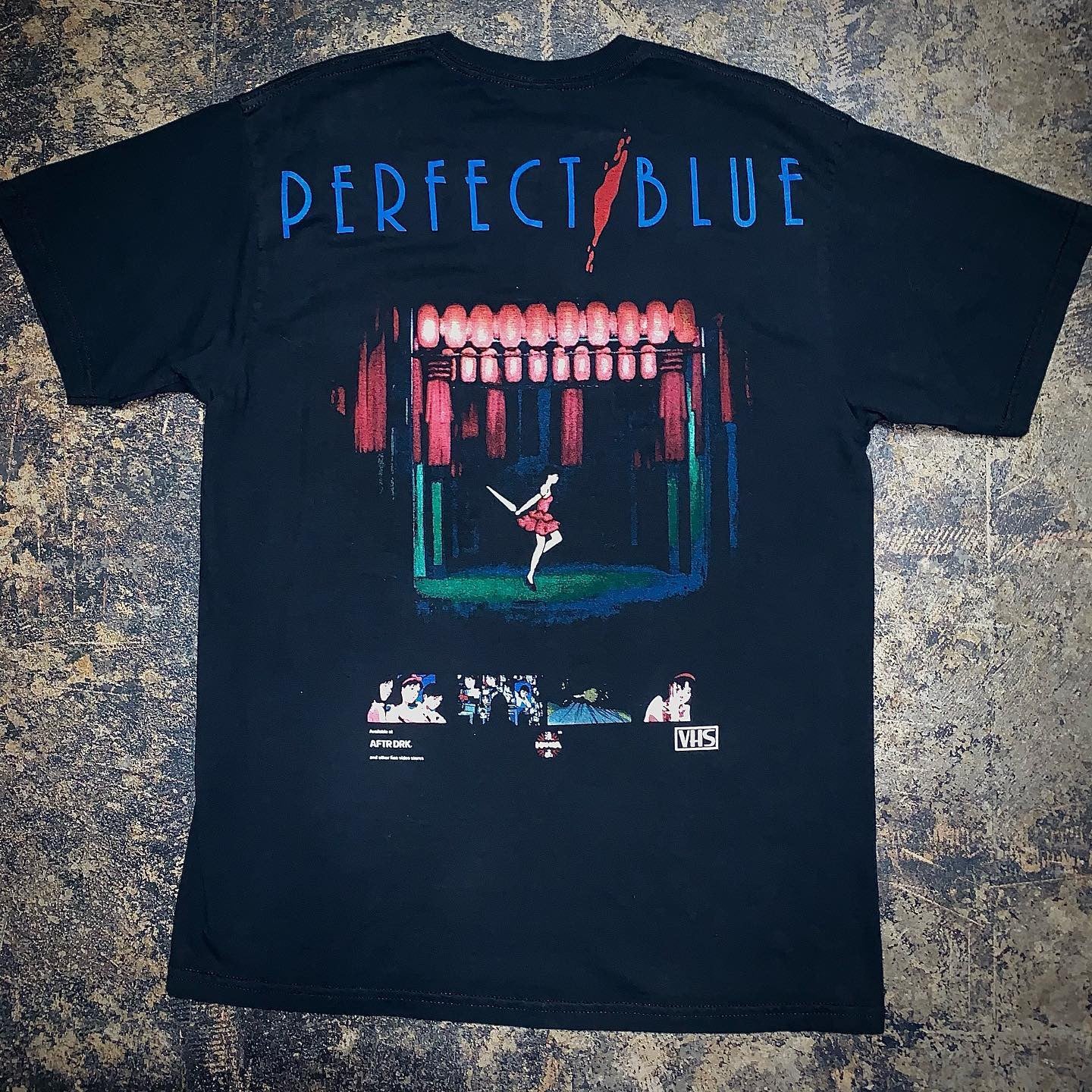 Perfect Blue Double-sided Print T-shirt