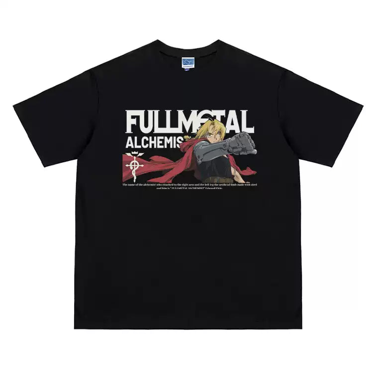 Camiseta estampada Edward DTG Fullmetal Alchemist em algodão puro