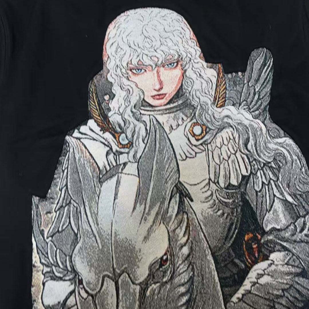 Berserk Griffith besticktes Rundhals-Sweatshirt