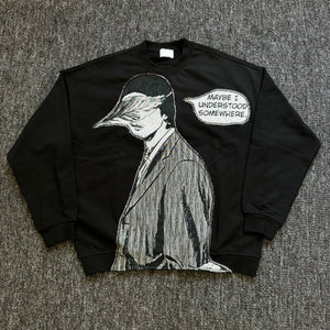 Sweat à capuche gothique à col en fourrure