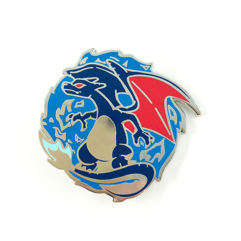 Classic Japanese Anime Spirit Beast Metal Pin Badge