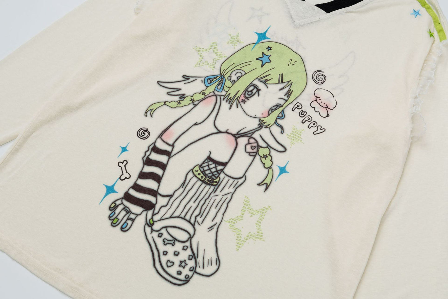 Kawaii Anime Girl Gaphic Long Sleeve T-Shirt