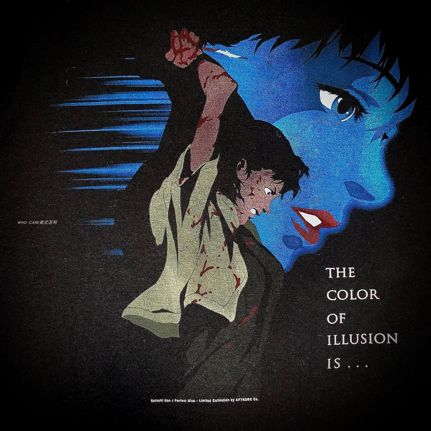 Perfect Blue Double-sided Print T-shirt