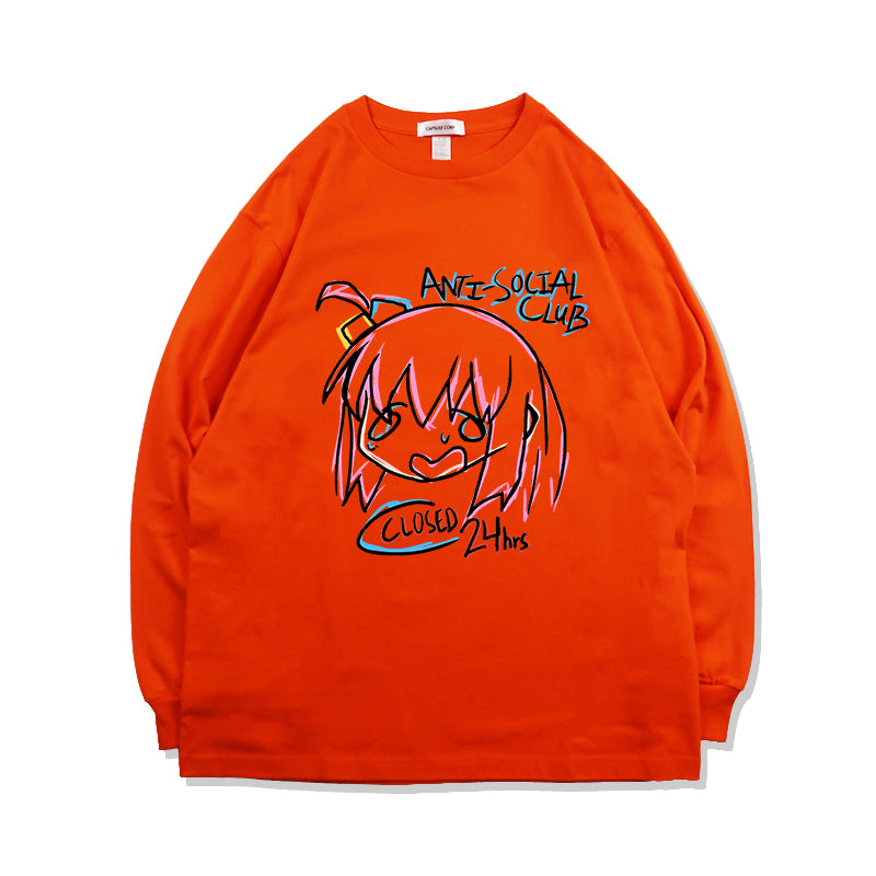 Pure Cotton Bocchi The Rock Gotou Hitori langærmet T-shirt