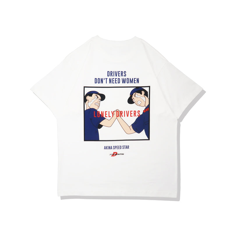 Anime T-shirt met initialen D van puur katoen