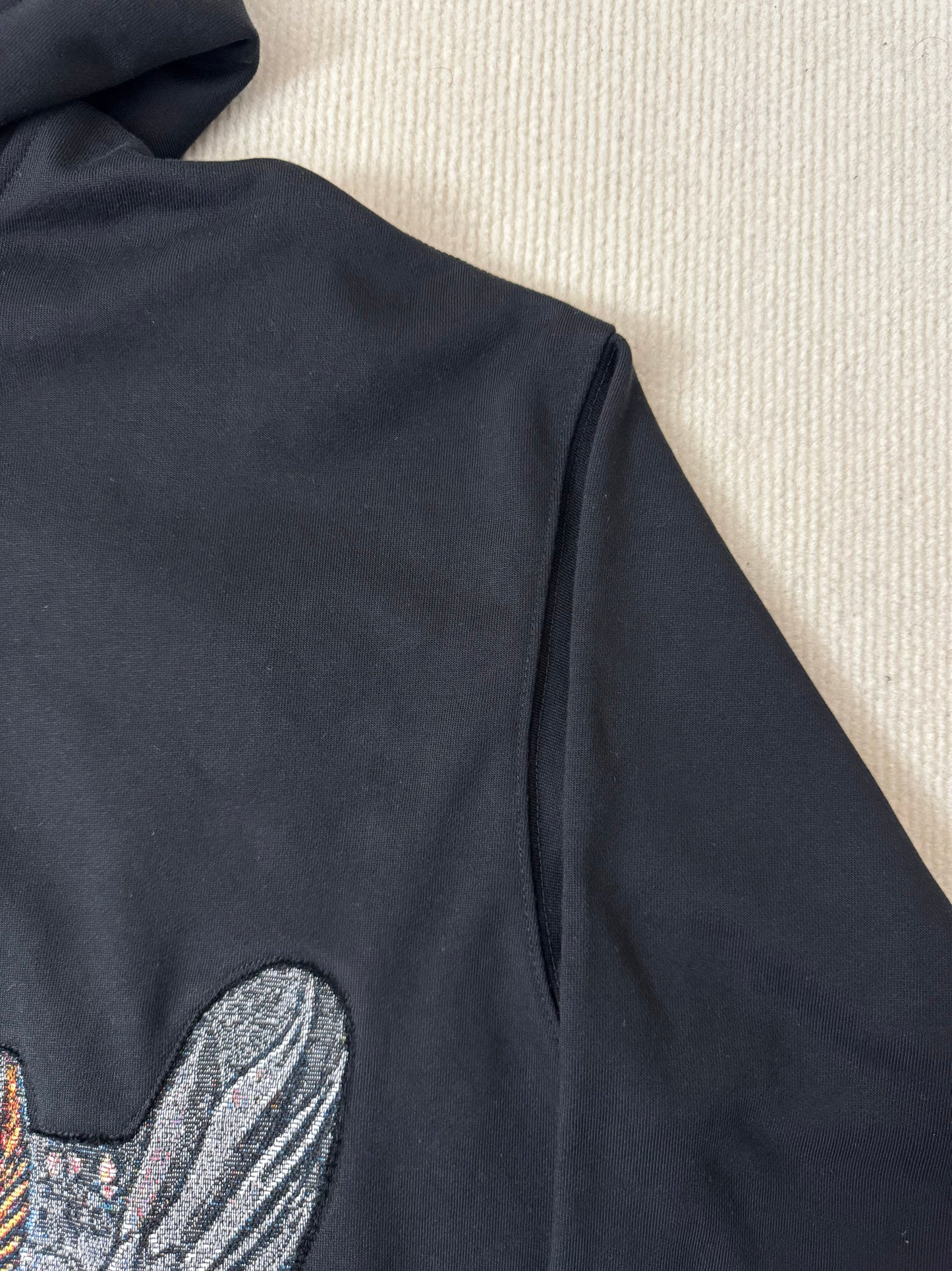 Sweat à capuche gothique à col en fourrure