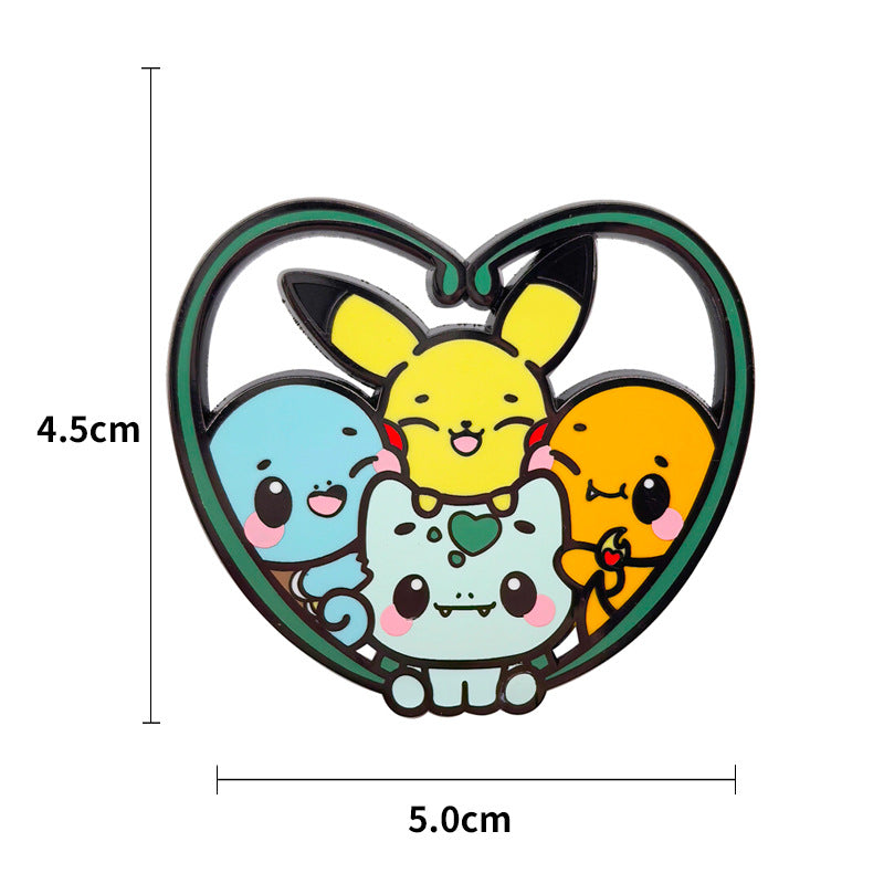 Classic Japanese Anime Spirit Beast Metal Pin Badge