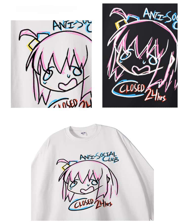 Pure Cotton Bocchi The Rock Gotou Hitori pitkähihainen T-paita