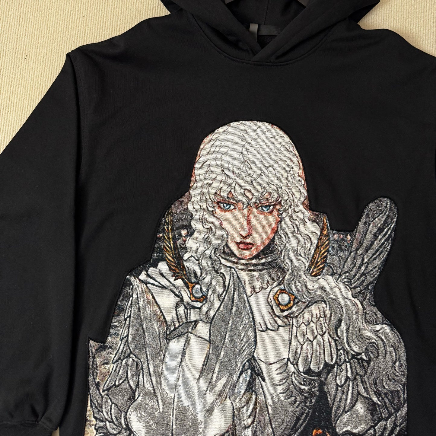 Sweat à capuche gothique à col en fourrure