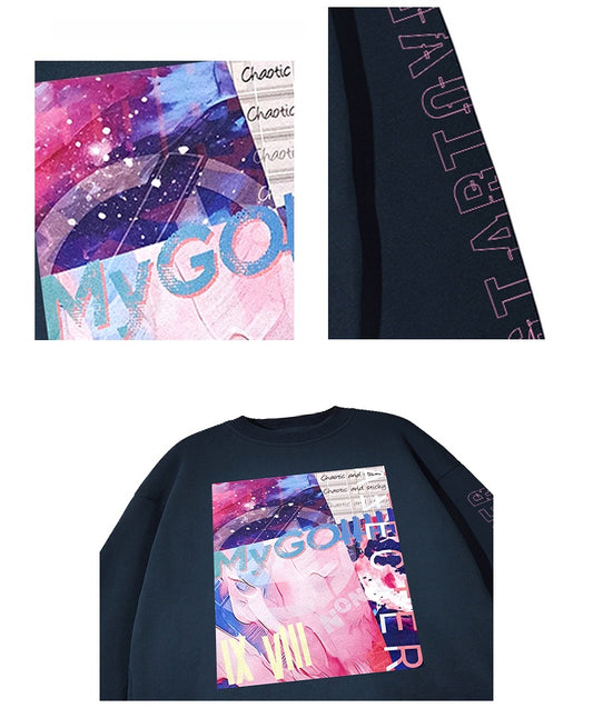 BanG Dream! It’s MyGO!! Navy Crewneck Sweatshirt Pullover