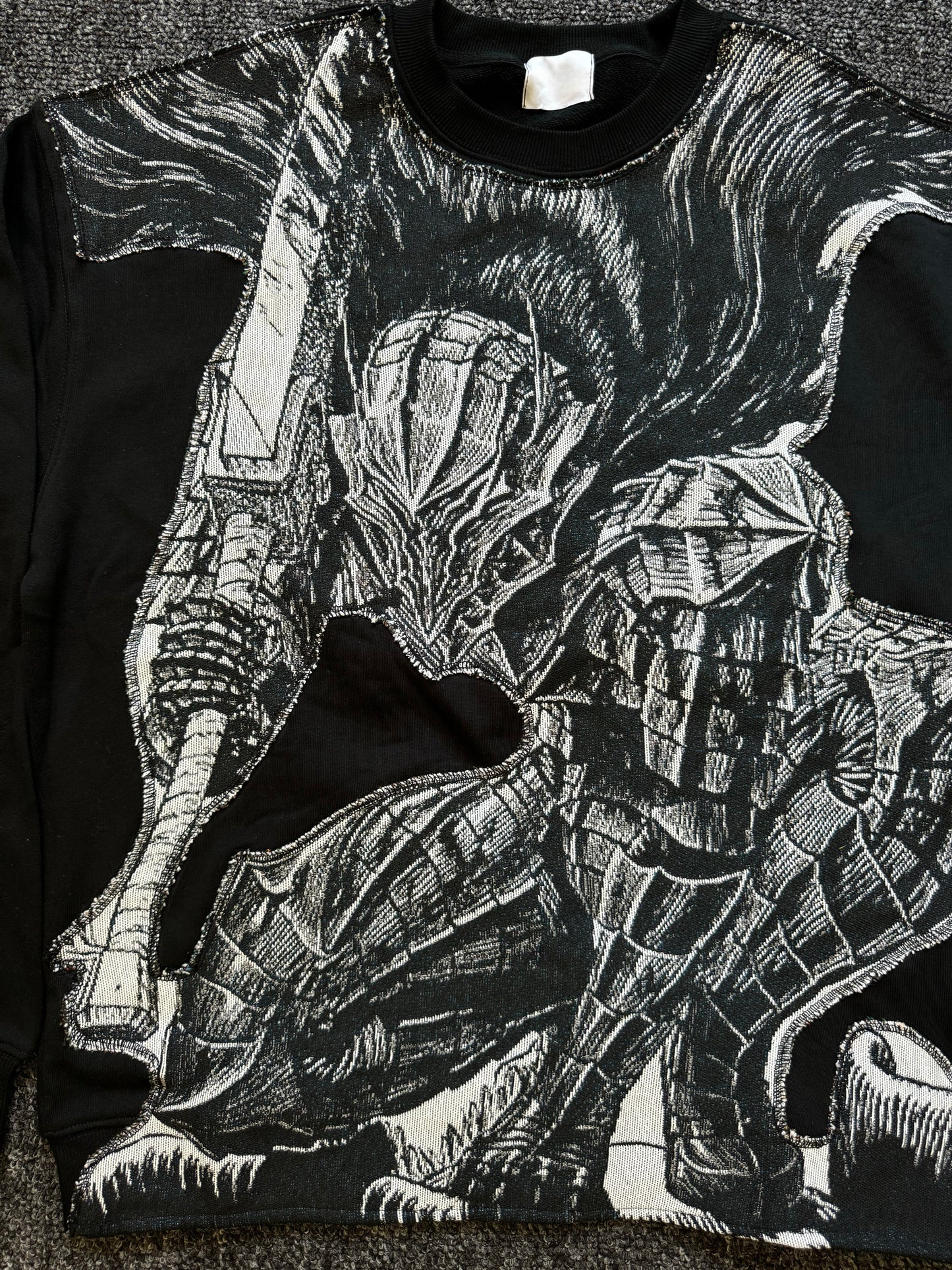 Sweat à capuche gothique à col en fourrure