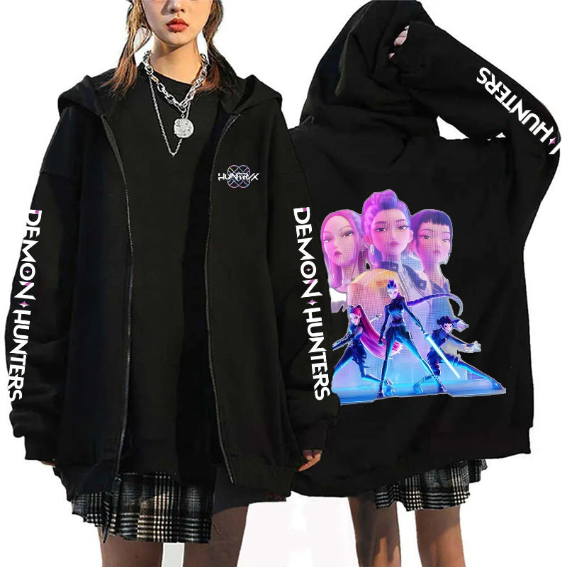 K-Pop Demon Hunters Zip-Up Hoodie Cardigan