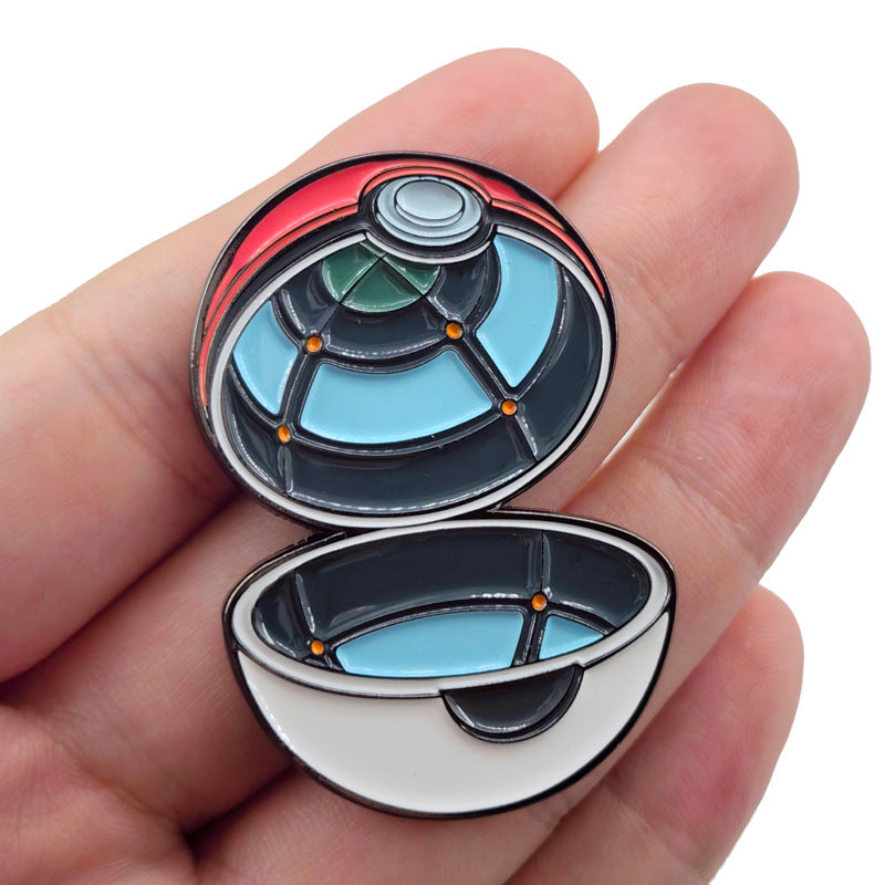 Classic Japanese Anime Spirit Beast Metal Pin Badge