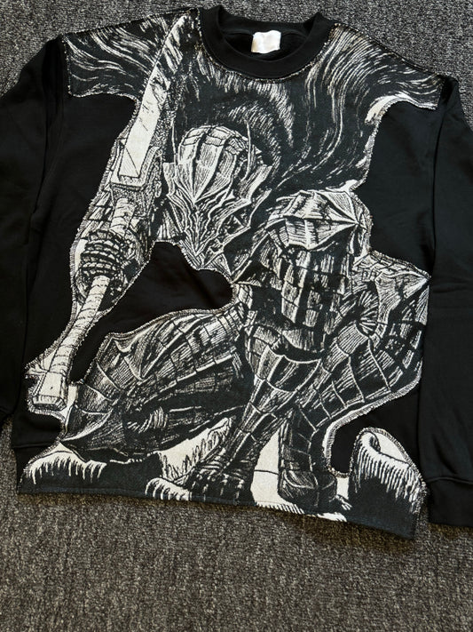 Sweat à capuche gothique à col en fourrure