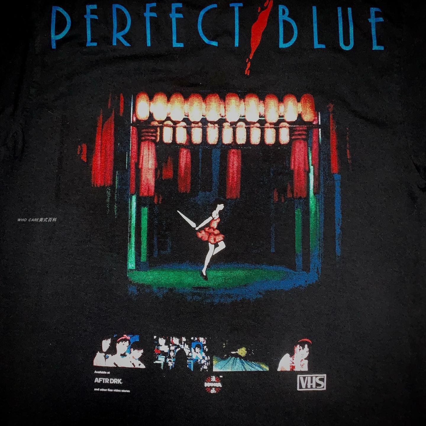 Perfect Blue Double-sided Print T-shirt
