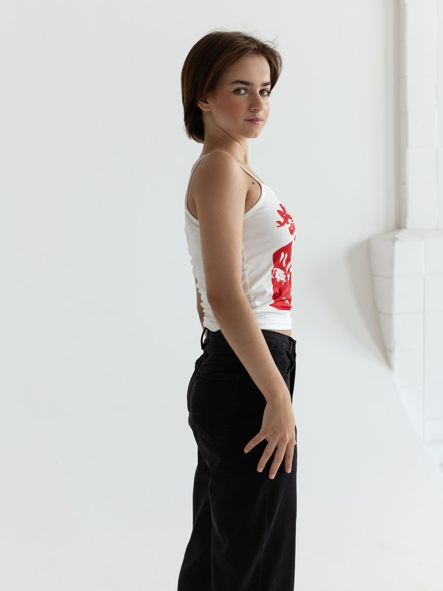 HAVE YOU SEEN MY CAT Letter Print Cami