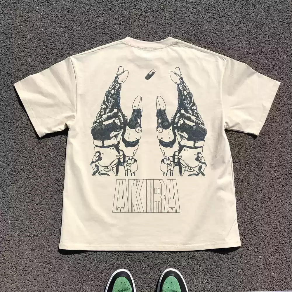 Pure Cotton Akira Anime Cyberpunk DTG Printed T-shirt