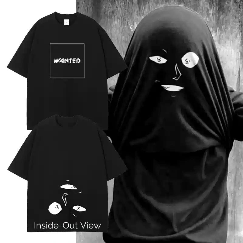 "Blame the Silhouette" T-shirt i ren bomuld