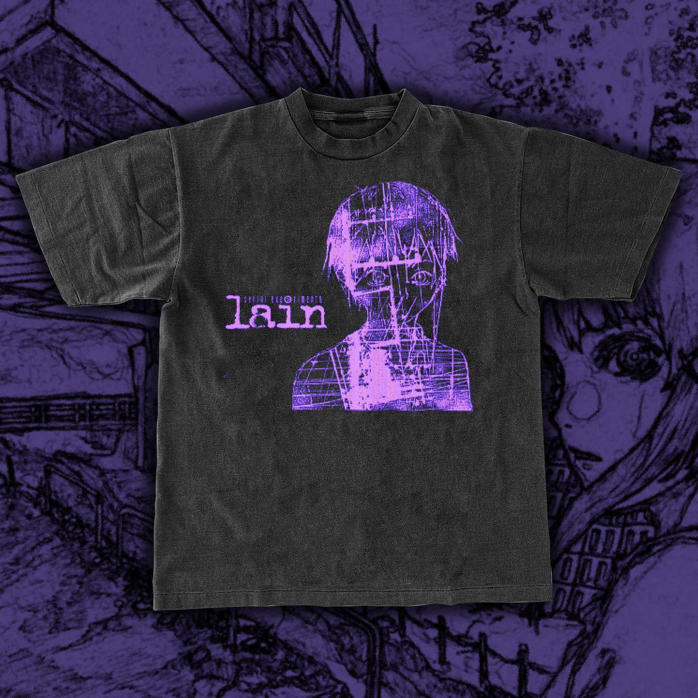 Lain Mika Iwakura Gaphic T-shirt