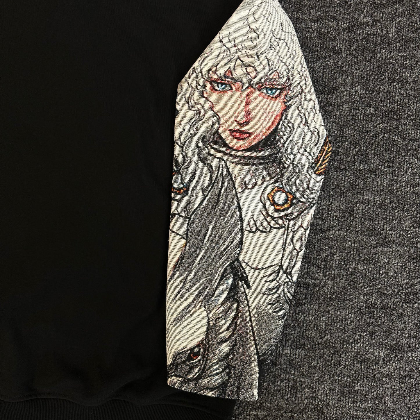 Sweat à capuche gothique à col en fourrure