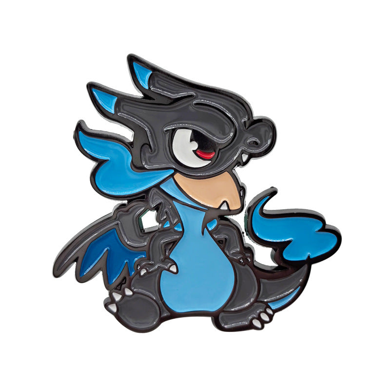 Classic Japanese Anime Spirit Beast Metal Pin Badge