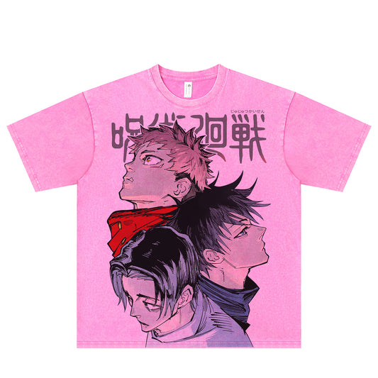 Pure Cotton Dandadan Söpö esteettinen pitkähihainen T-paita