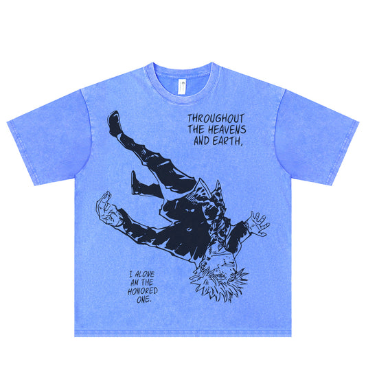 Pure Cotton Dandadan Söpö esteettinen pitkähihainen T-paita