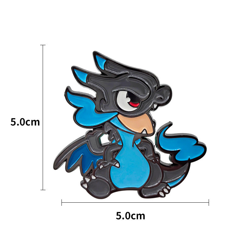 Classic Japanese Anime Spirit Beast Metal Pin Badge