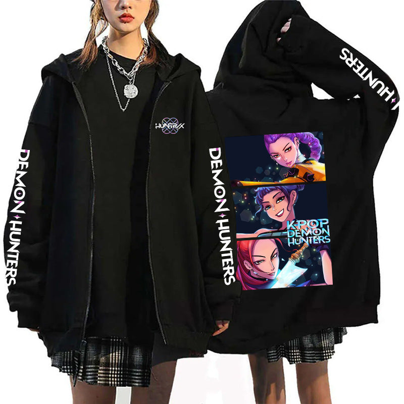 K-Pop Demon Hunters Zip-Up Hoodie Cardigan