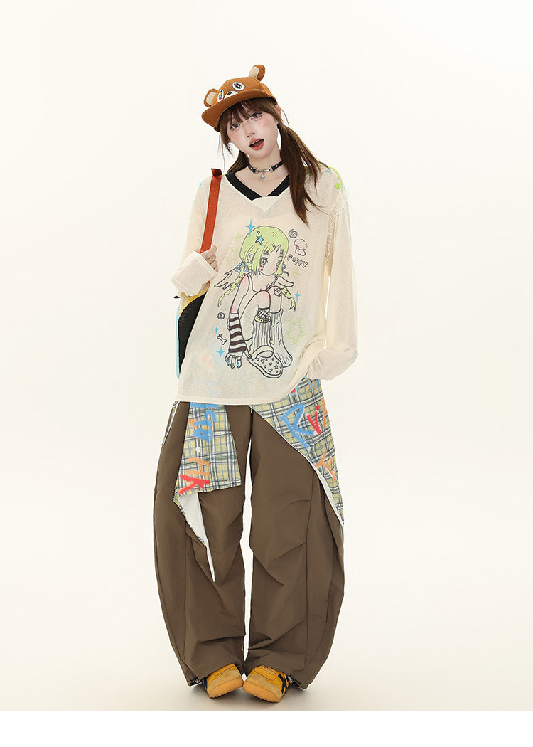 Kawaii Anime Girl Gaphic Long Sleeve T-Shirt